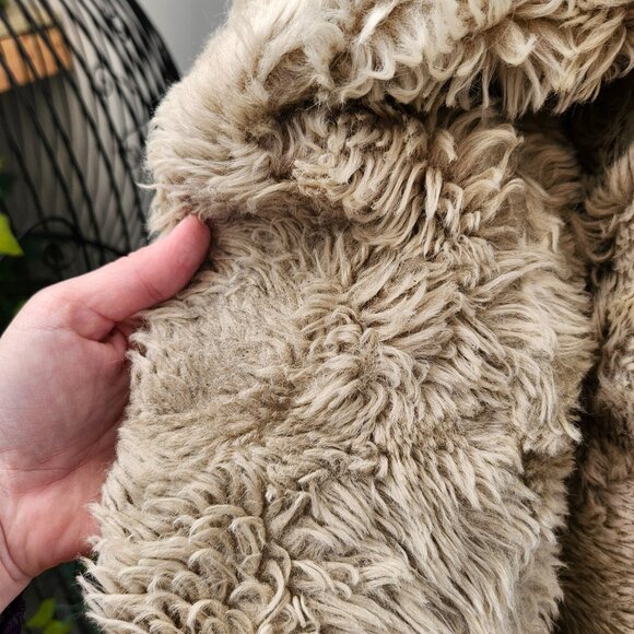 Vintage 1970's Boho Faux Fur Fuzzy Dress Length Coat, AS IS  Needs CLEANED - Picture 8 of 15